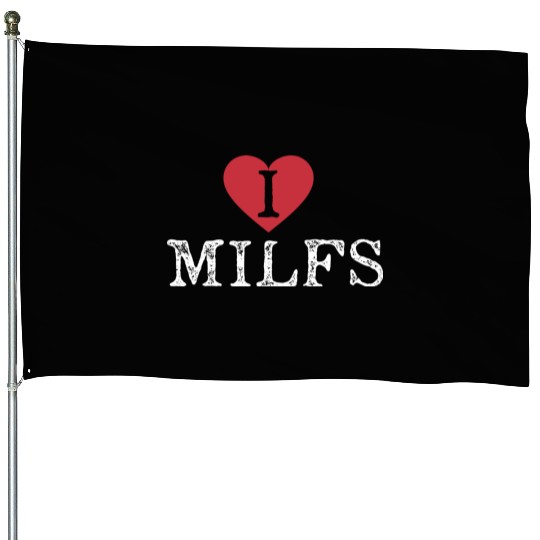 I Heart Milfs House Flags