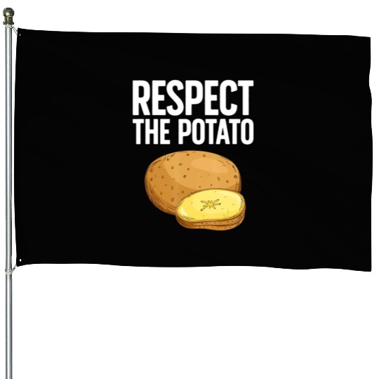 Cool Potato Vegetable Potato Lover House Flags