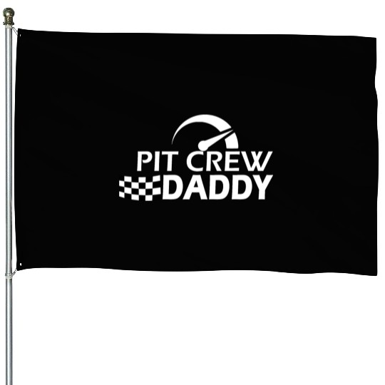 Pit Crew Daddy Race Car Birthday Party Racing Fami House Flags