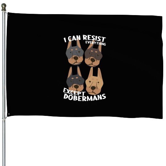 Doberman Lover House Flags