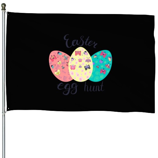Easter Egg hunt Sublimation House Flags