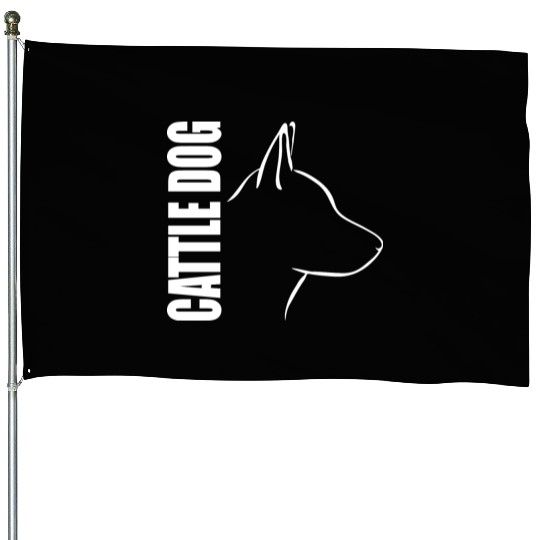 Cattle Dog Profile dog mom House Flags