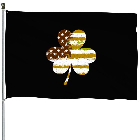 USA Shamrock lucky charm United States House Flags