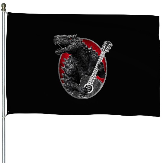 Kaiju playing guitar House Flags