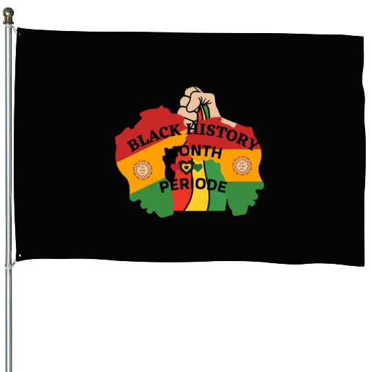 Black History Month Period Black History Month House Flags
