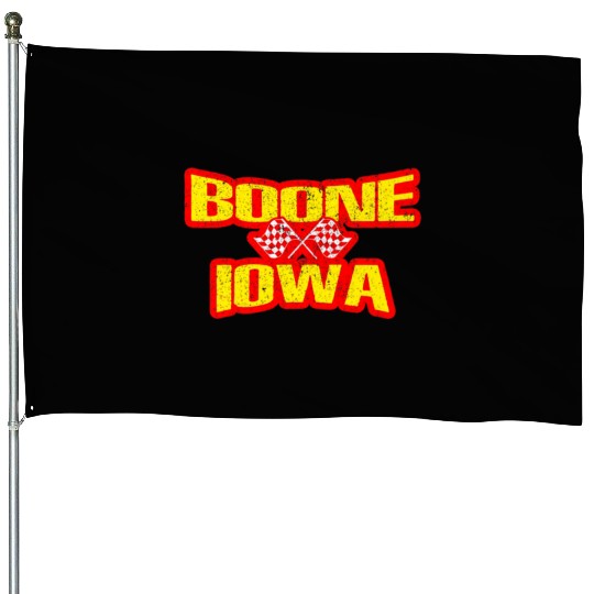 Boone Iowa IA Midwest Hobby Stock Modified Race Ca House Flags