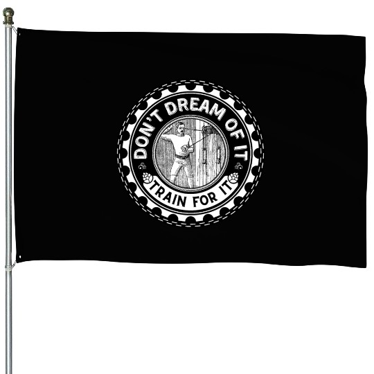 Fitness motivation and design. House Flags