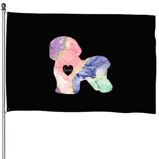 Bichon Frise Lover Bichon Frise Mom House Flags