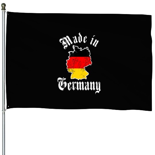 Made In Germany Flag Born In Germany German Deutsc House Flags