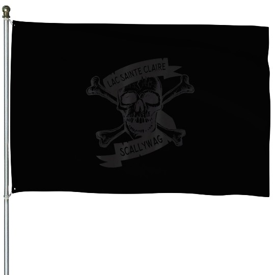 Michigan Lake St Clair Pirate Skull Bones Boating House Flags