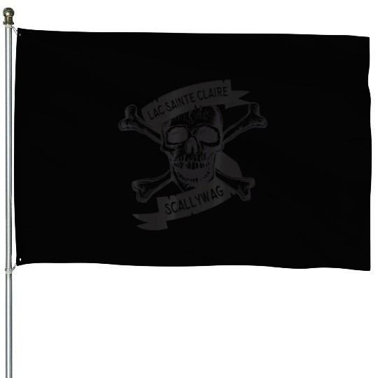 Michigan Lake St Clair Pirate Skull Bones Boating House Flags