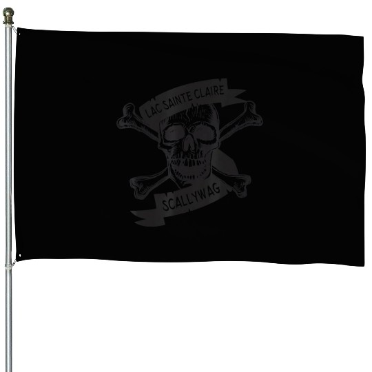 Michigan Lake St Clair Pirate Skull Bones Boating House Flags