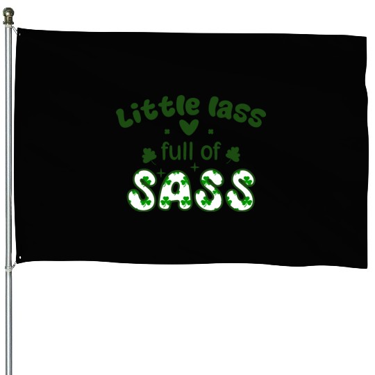 Little Patricks Day Sublimation Graphics House Flags