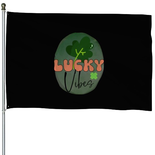 LuckyPatricks Day Sublimation House Flags