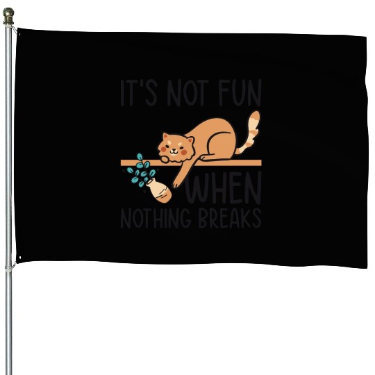 Mean Cat Drawing Line Art Cat Owner Pet Cat House Flags