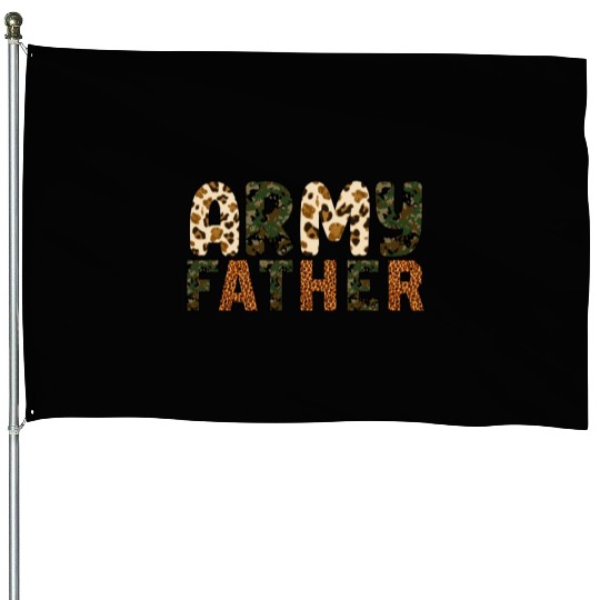 Army Father Sublimation House Flags