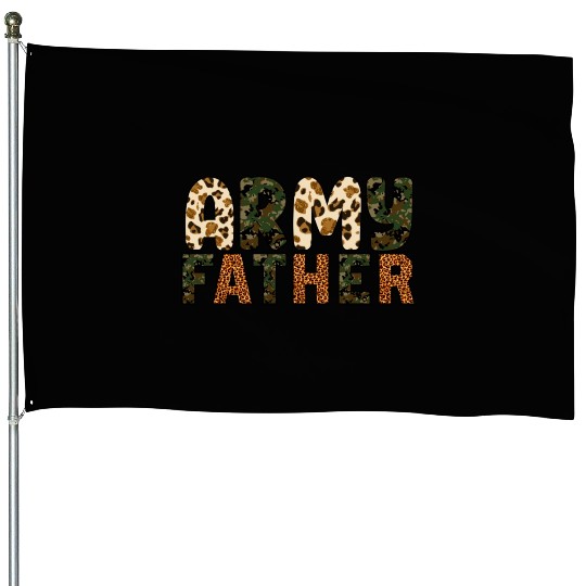 Army Father Sublimation House Flags