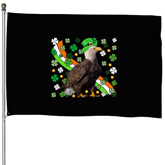 Irish American Flag Eagle St. Patrick’s Day House Flags