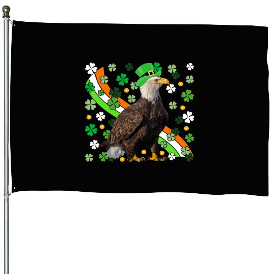 Irish American Flag Eagle St. Patrick’s Day House Flags
