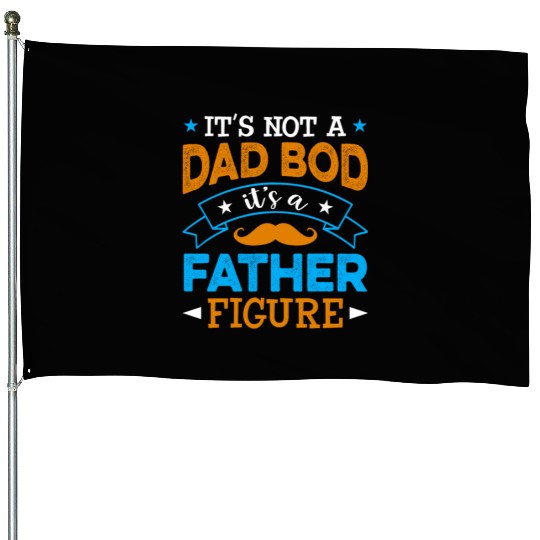 Dad Father Papa Sublimation House Flags