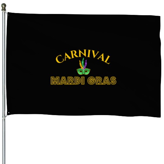 Mardi Gras Carnival Fiesta Party Louisiana New Orl House Flags