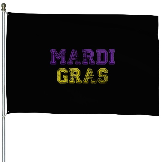 Mardi Gras Carnival Fiesta Party Louisiana New Orl House Flags