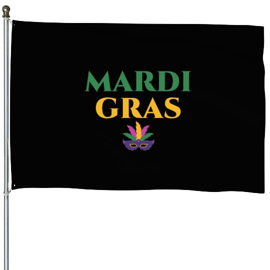 Mardi Gras Carnival Fiesta Party Louisiana New Orl House Flags