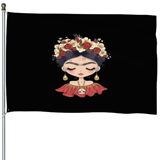 Frida Kahlo House Flags