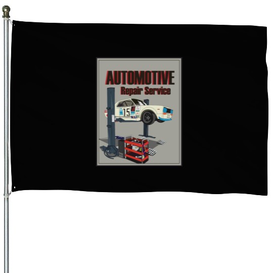 Automotive repair service House Flags