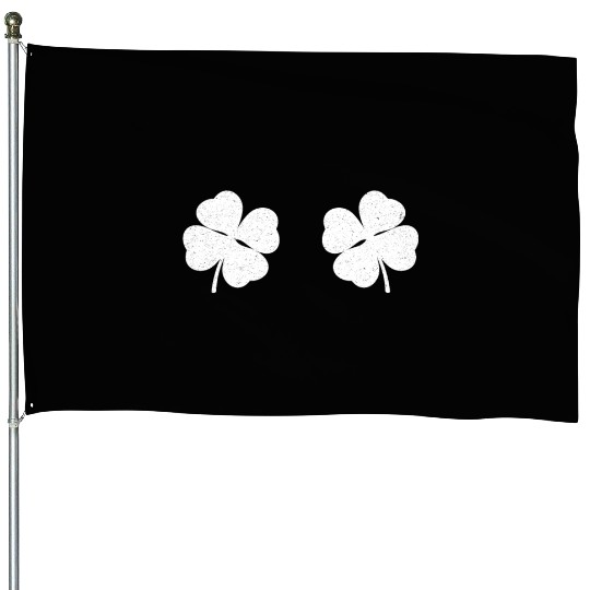 Shenanigans St Patrick's Day Shamrocks Women House Flags