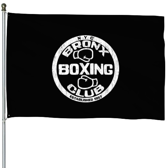 Bronx Boxing Club Squared Circle Distressed House Flags