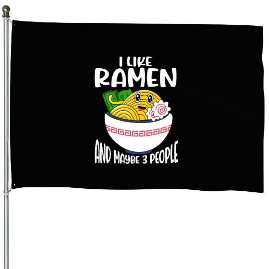 Ramen Noodle Soup Japanese Kawaii Gift Ramen House Flags