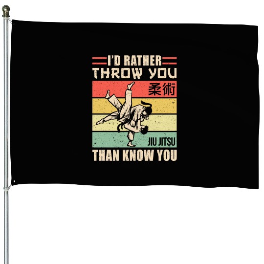 Brazilian Jiu Jitsu MMA Bjj Hugger House Flags
