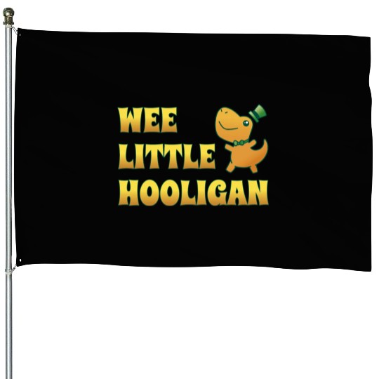 Wee Lil Hooligan Kids St Patrick s Day Boys Girl House Flags