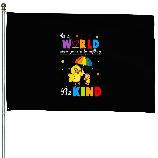 Teacher Life Be Kind Gift For Teacher Cat In Hat House Flags
