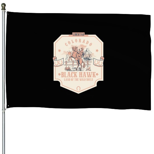 black hawk colorado wild west town House Flags