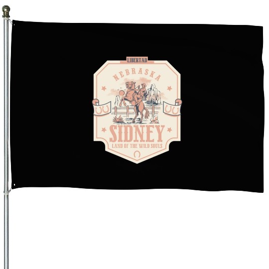 sidney nebraska wild west town House Flags