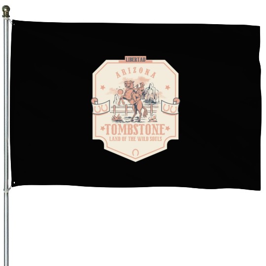 tombstone Arizonna wild west town House Flags