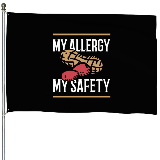 My Allergy My Safety Peanut Allergic House Flags