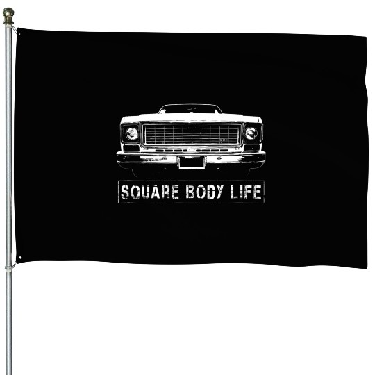 Early 70s Square Body Truck House Flags
