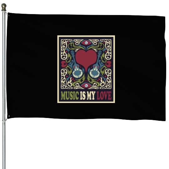 Music Concert Events House Flags