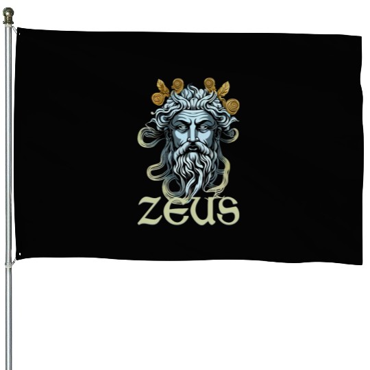 Greek God Zeus Greece Ancient Mythology House Flags