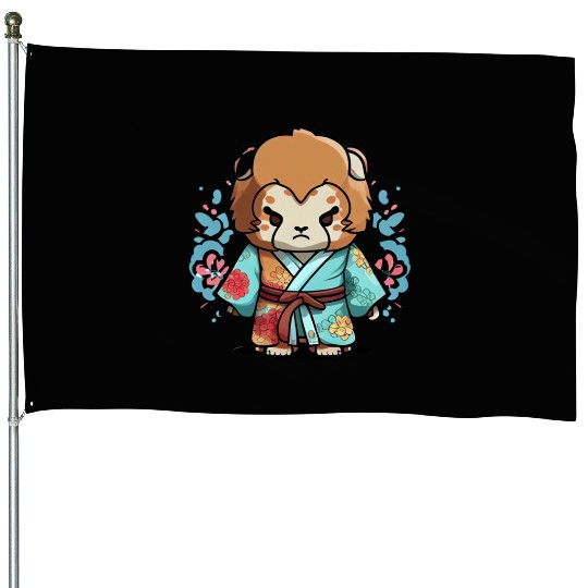 Lion kimono House Flags