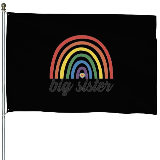 Toddler Big Sister House Flags