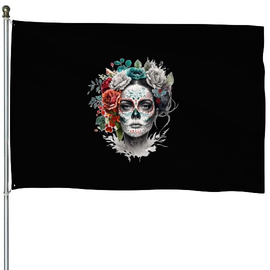 Frida Mexican frida kahlo woman painter art House Flags
