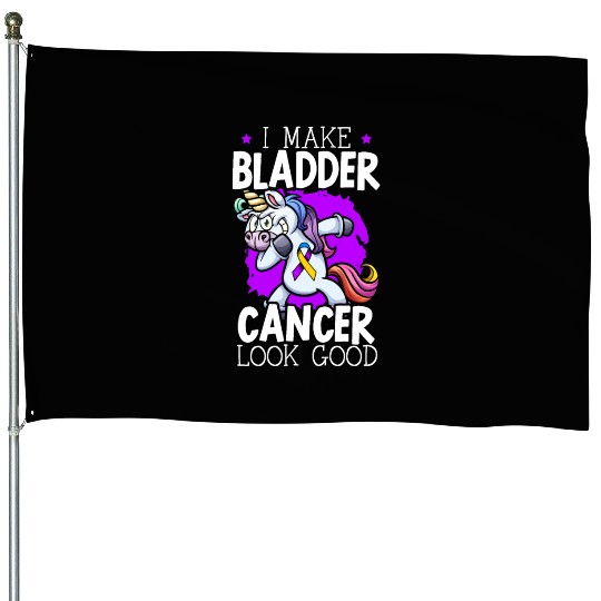 Bladder Cancer Warrior Bladder Cancer Awareness House Flags
