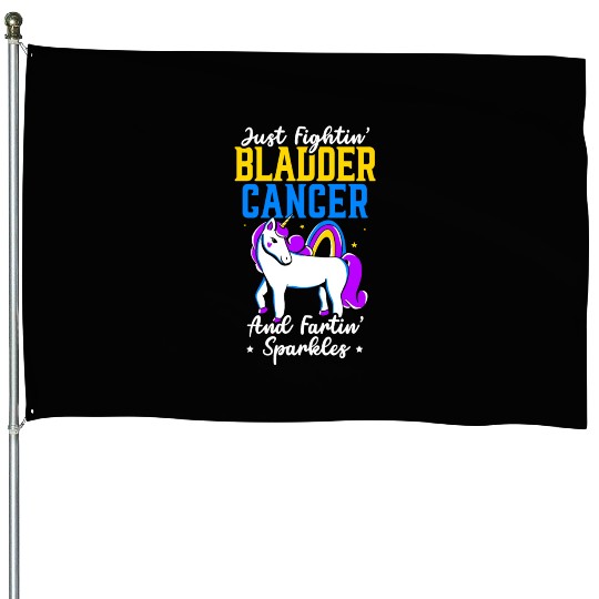 Bladder Cancer Warrior Bladder Cancer Awareness House Flags