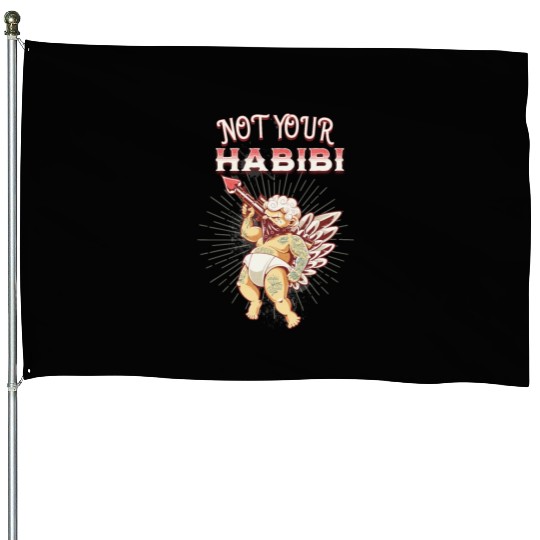 Not Your Habibi happy Classic Retro Essential House Flags