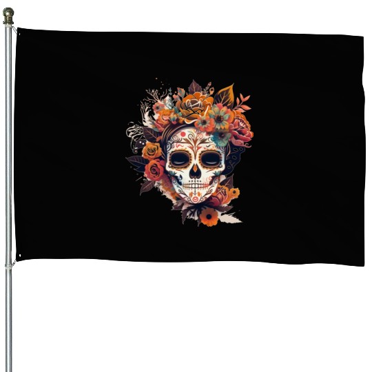 Frida Mexican frida kahlo woman painter art House Flags