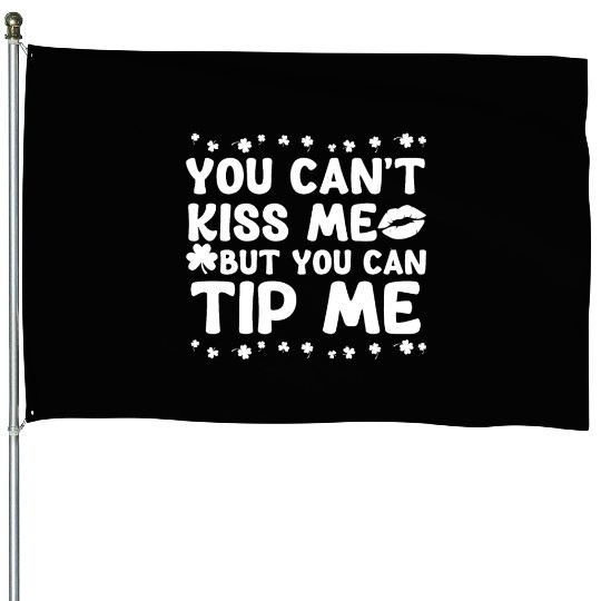 Funny St Patricks Day Waitress Bartender Tip House Flags